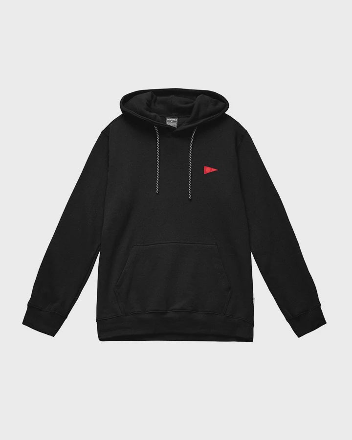 FLORENCE BURGEE HOODED FLEECE - BLACK