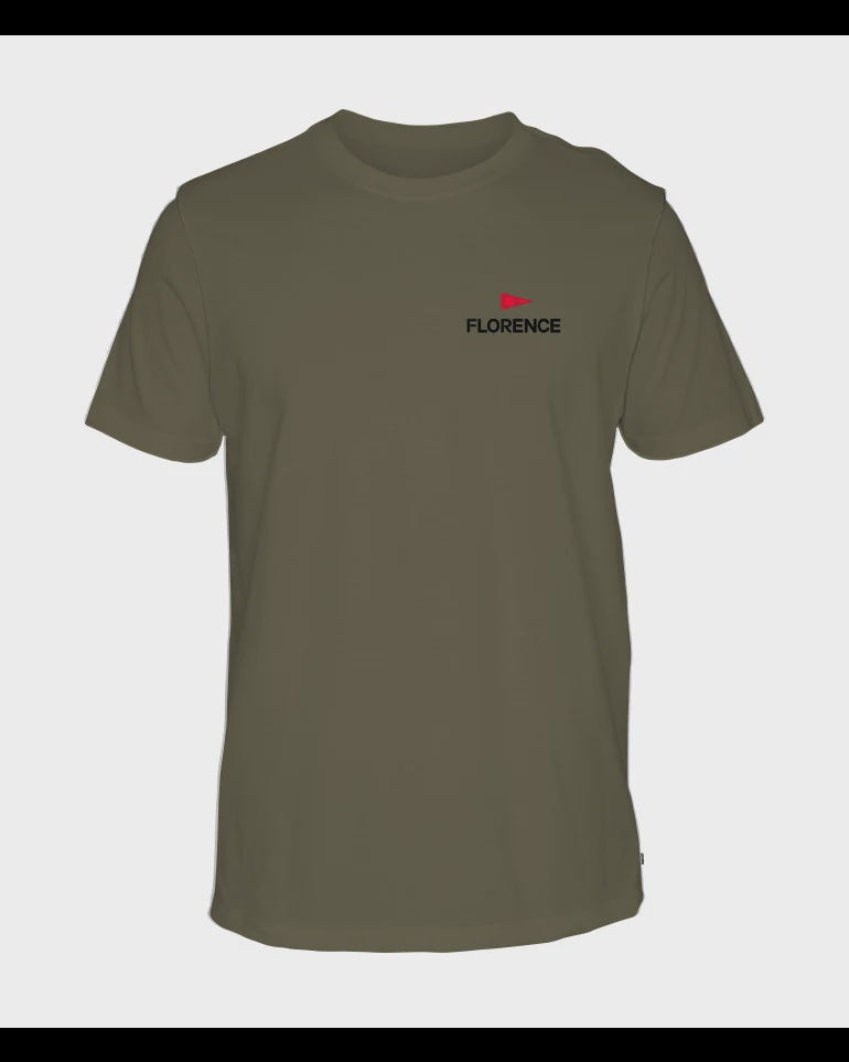 FLORENCE MASTHEAD ORGANIC SS TEE - BURNT OLIVE