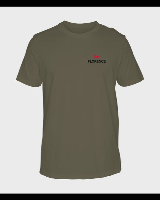 FLORENCE MASTHEAD ORGANIC SS TEE - BURNT OLIVE