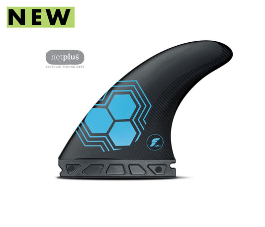 FUTURES ALPHA AM1 THRUSTER FINS - MEDIUM - CARBON/BLUE