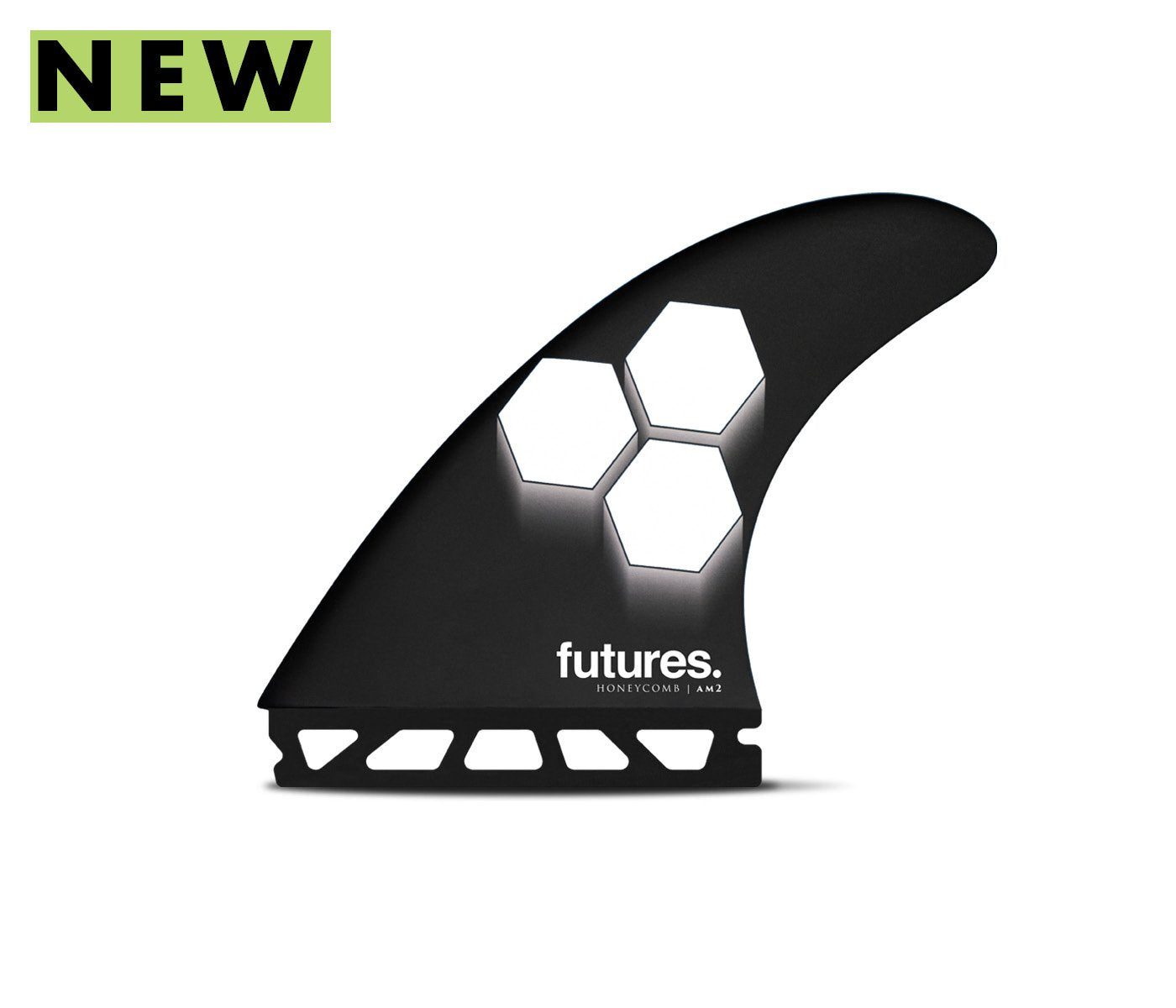 FUTURES AM2 HC TRI FIN LARGE - BLACK/WHITE