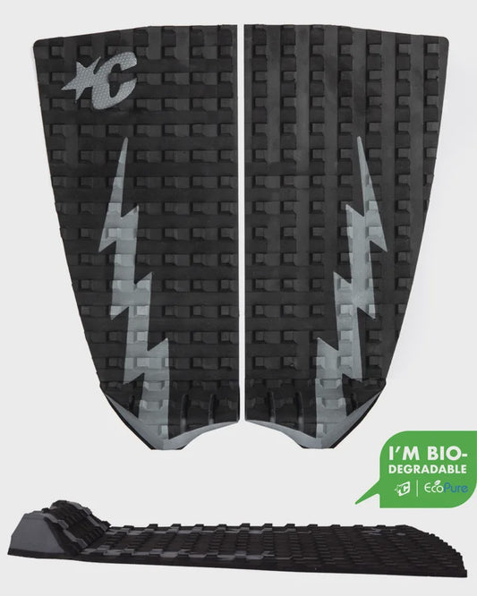 MICK FANNING PERFORMANCE TWIN FIN ECOPURE TAIL PAD - BLACK