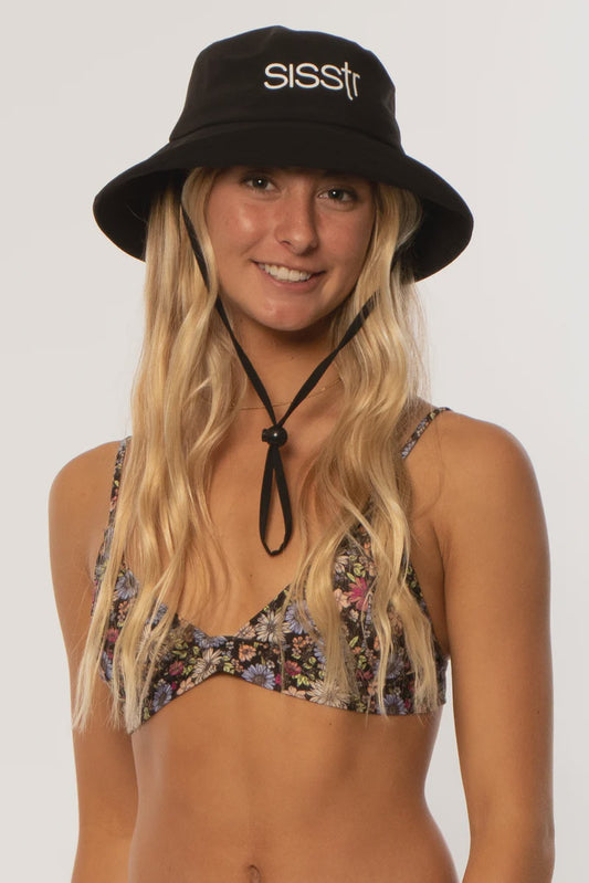 SISSTREVOLUTION PRETTY DAZE BUCKET HAT - BLACK