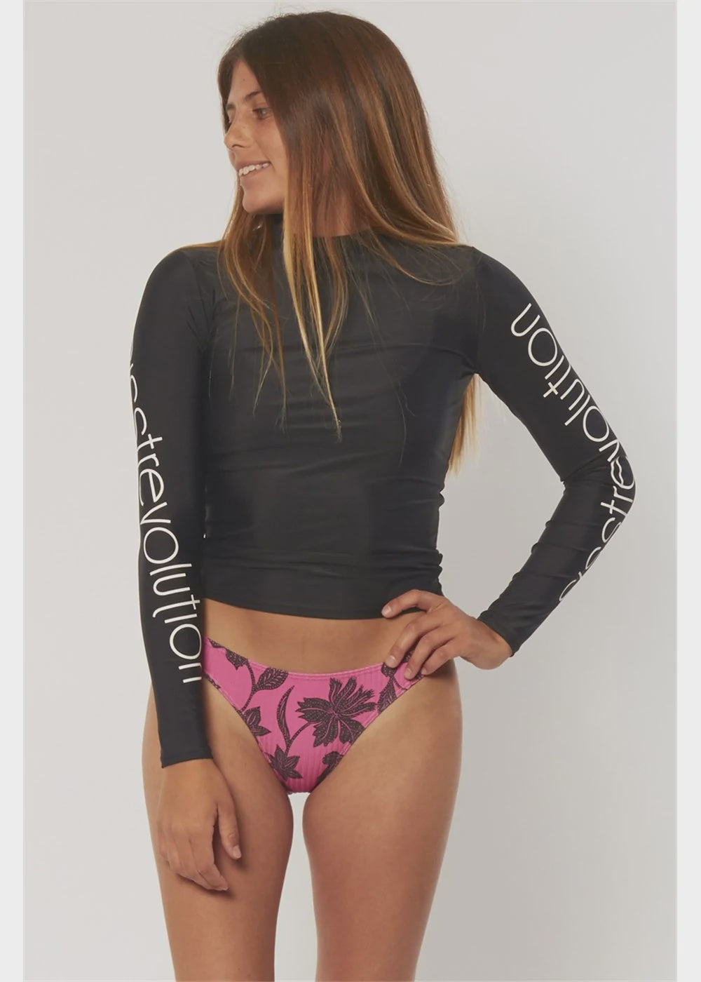 SISSTREVOLUTION SOLID TIDES RASHGUARD WOMENS - BLK