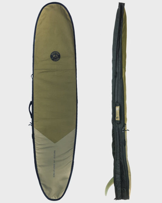 CREATURES HARDWEAR LONGBOARD DAY USE  SINGLE BOARD BAG - MILITARY/BLACK