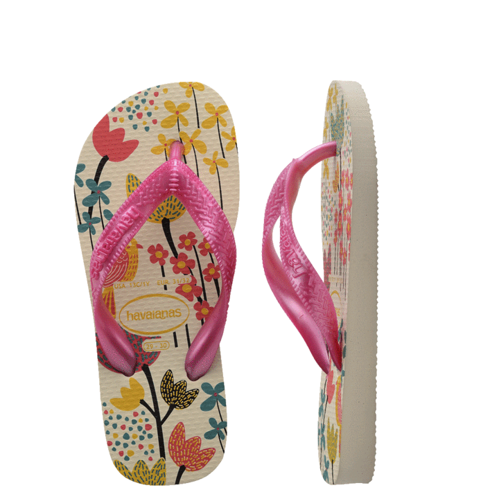 HAVAIANAS KIDS FLORES - BEIGE/PINK