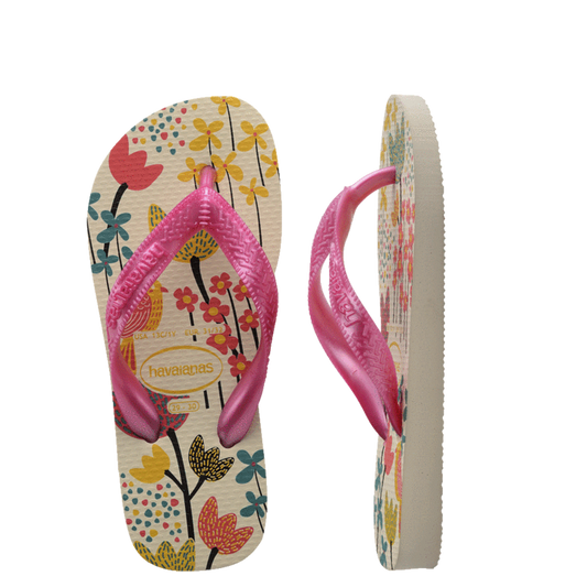 HAVAIANAS KIDS FLORES - BEIGE/PINK