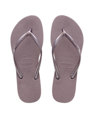 HAVAIANAS SLIM METALLIC LILAC ANNOUNCE WOMENS - HSMS7602