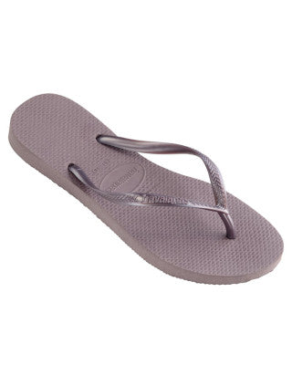 HAVAIANAS SLIM METALLIC LILAC ANNOUNCE WOMENS - HSMS7602