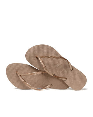 HAVAIANAS SLIM METALLIC ROSE GOLD WOMENS - HSMS7602