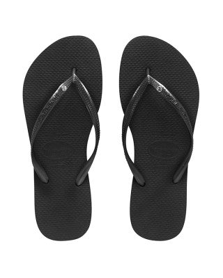 HAVAIANAS SLIM CRYSTAL SW BLACK - HSCS1069