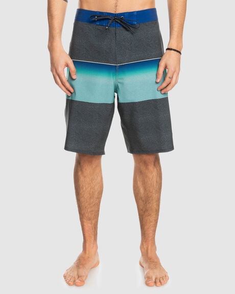 QUIKSILVER MENS SURFSILK SLAB 21" BOARDSHORTS - IRON GATE - CLEARANCE $45