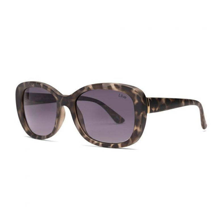 LIIVE SISTER XTAL BLACK TORT SUNGLASSES