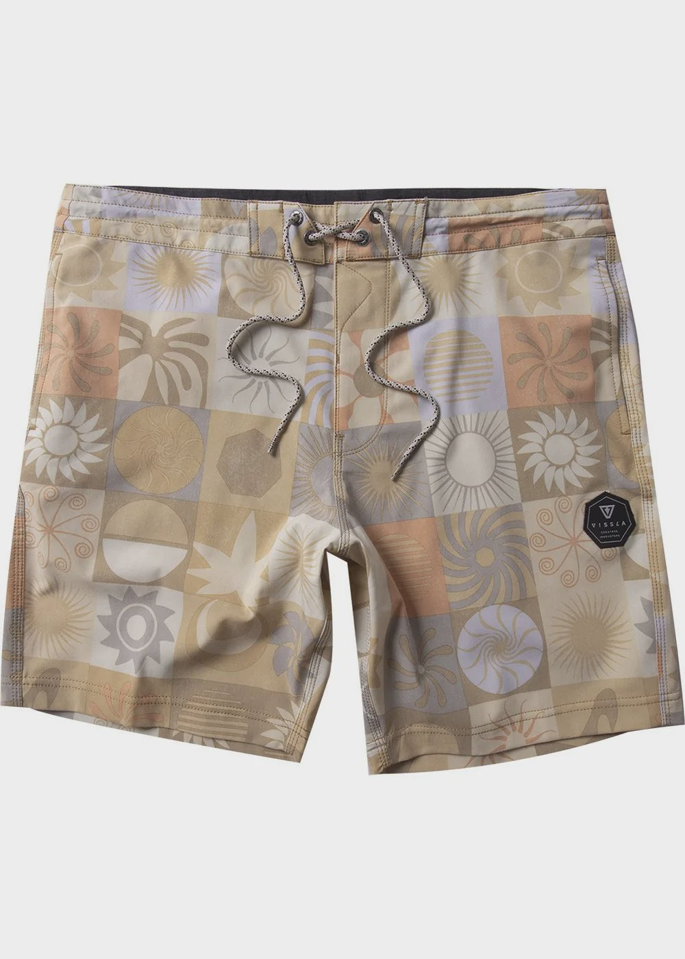 VISSLA SUN DIALED 17.5" MENS BOARDSHORT - GOLD CORAL