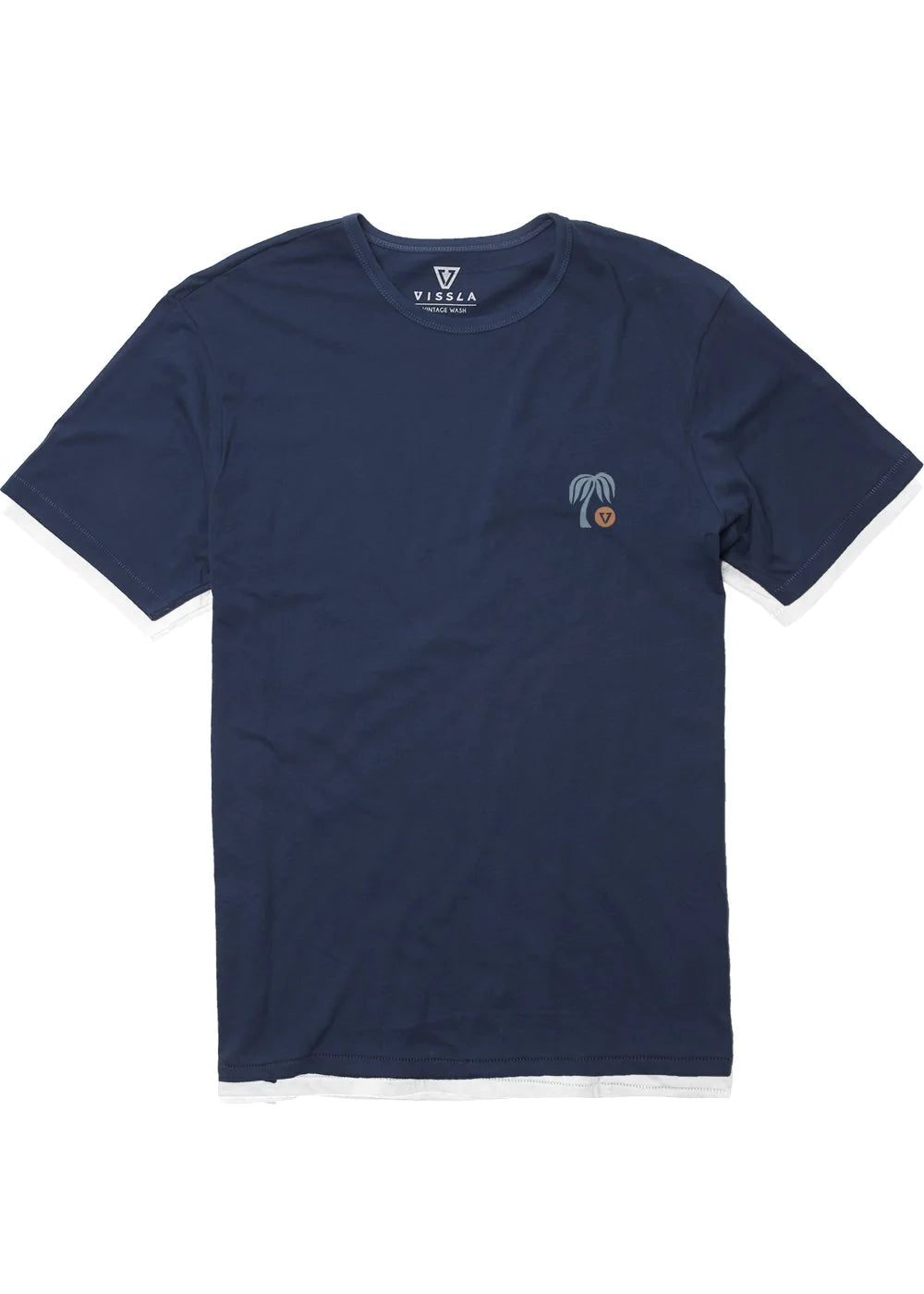 VISSLA SUNRAYS BOYS TEE - DARK DENIM
