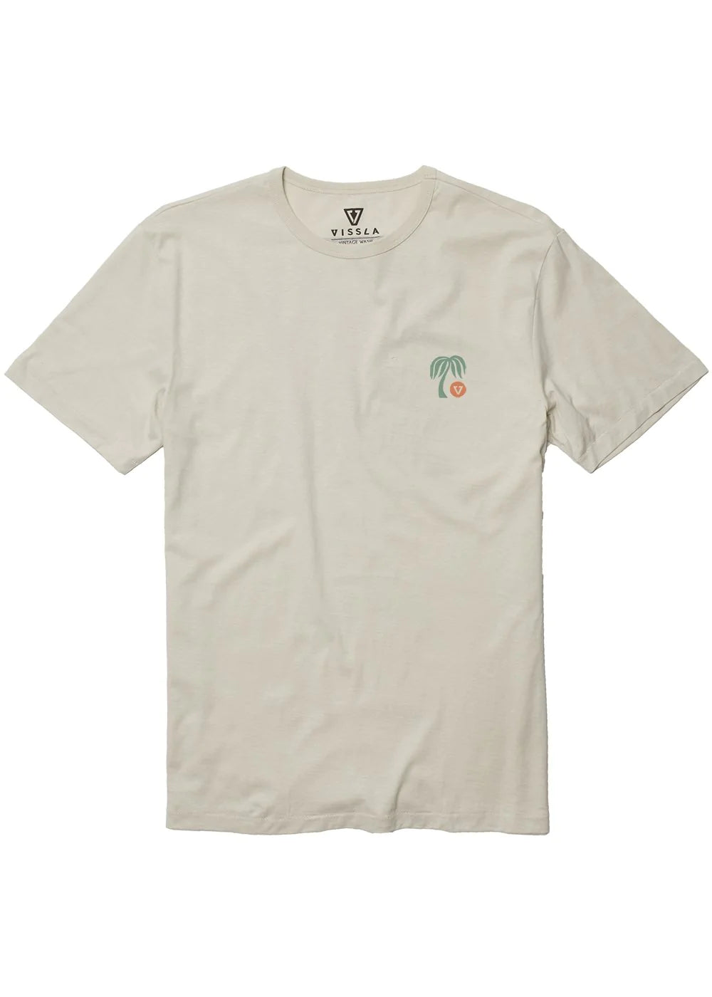 VISSLA SUNRAY SS ORGANIC TEE - BONE