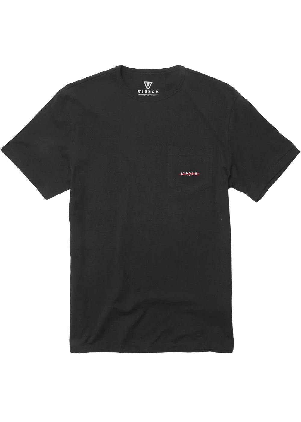 VISSLA REAPER SS ORGANIC POCKET TEE - PHANTOM