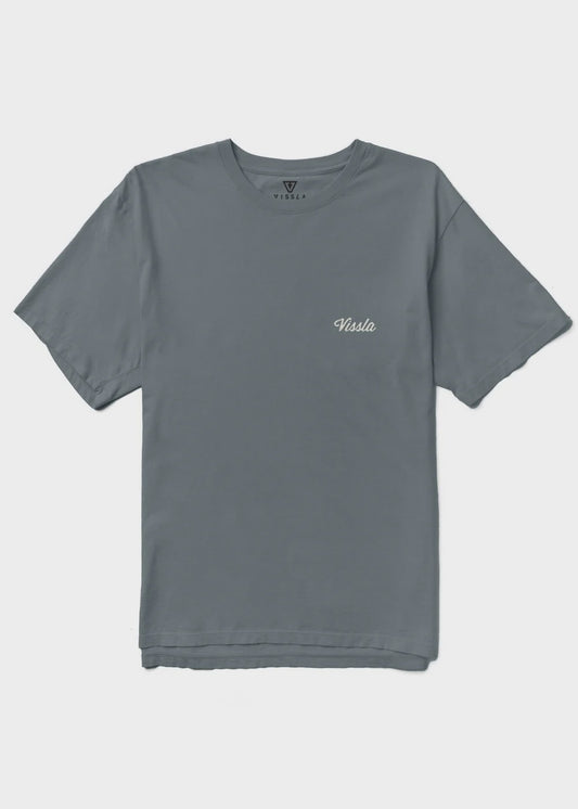 VISSLA BADGE SS TEE - GRA