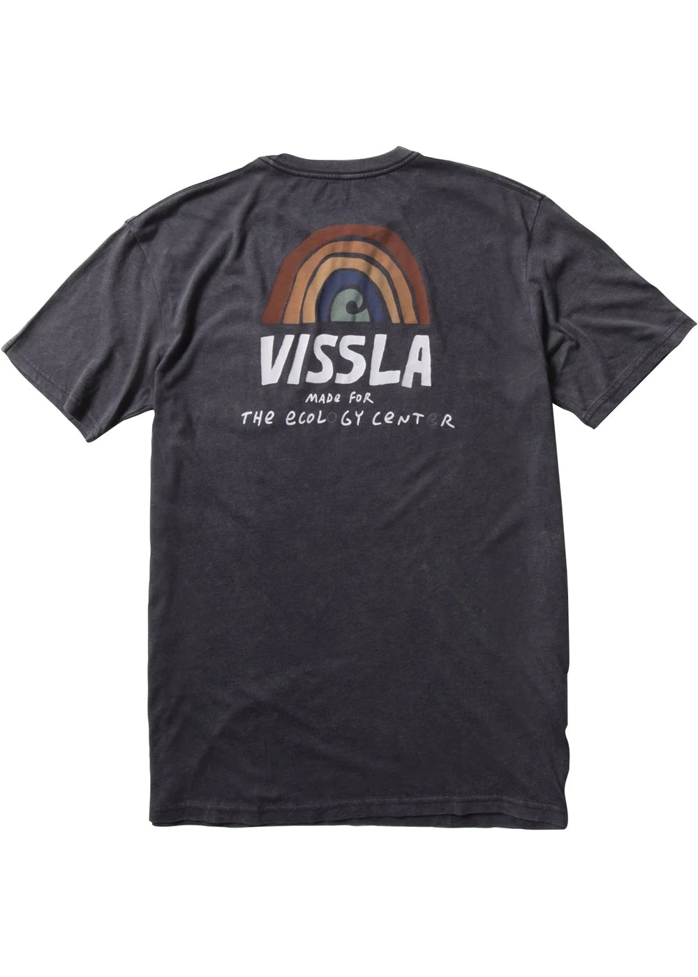 VISSLA ECOLOGY CENTRE RAINBOW SS POCKET TEE - BLACK TIE DIE