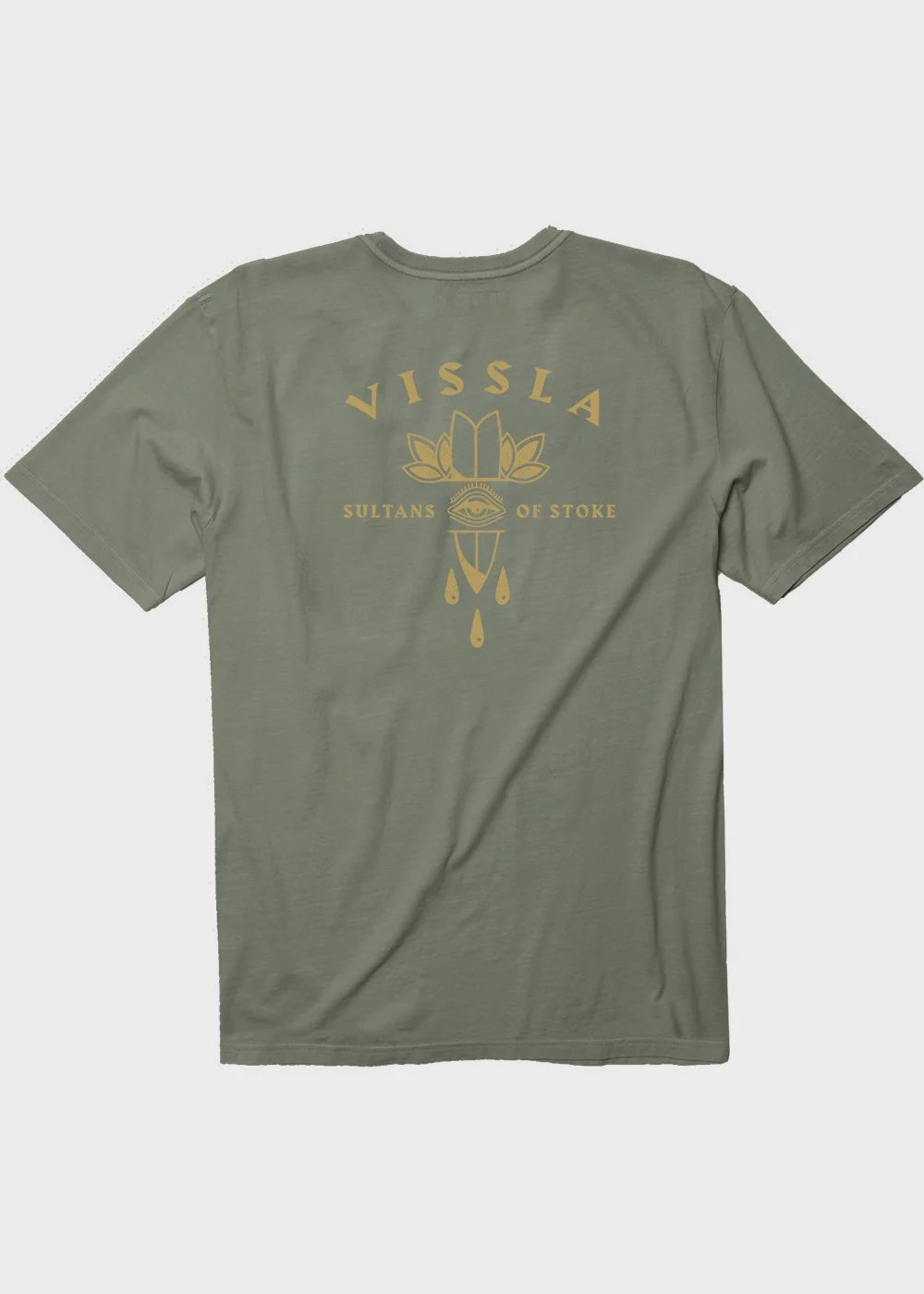 VISSLA DAGGER SS COTTON TEE  - ARMY