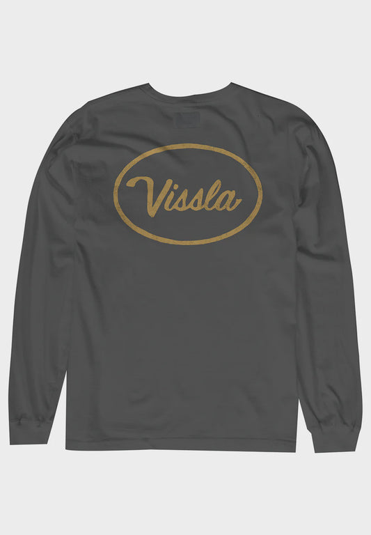 VISSLA STATION LS TEE - BLACK