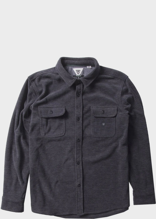 VISSLA ECO-ZY LS POLAR FLANNEL - GRAPHITE