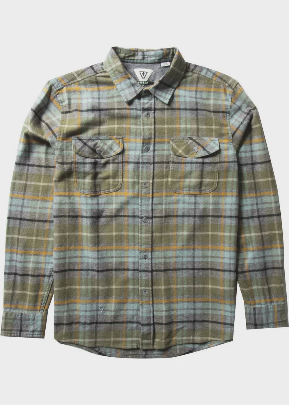 VISSLA CENTRAL COAST LS FLANNEL SHIRT - SURPLUS