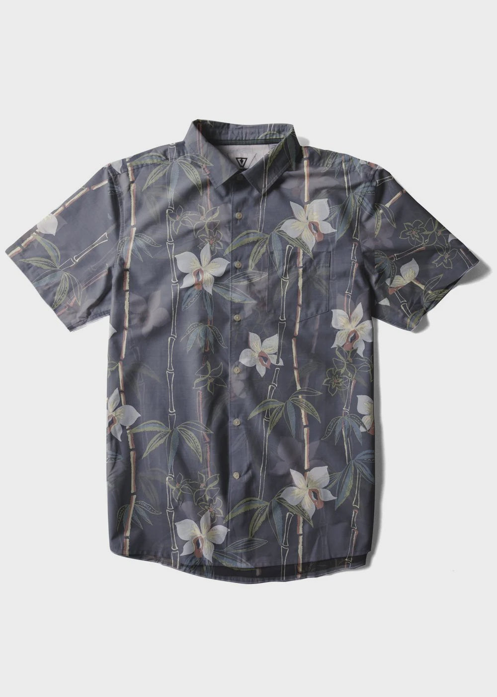 SALE NO RETURNS - VISSLA MENS CANOPY ECO SS SHIRT - PHANTOM