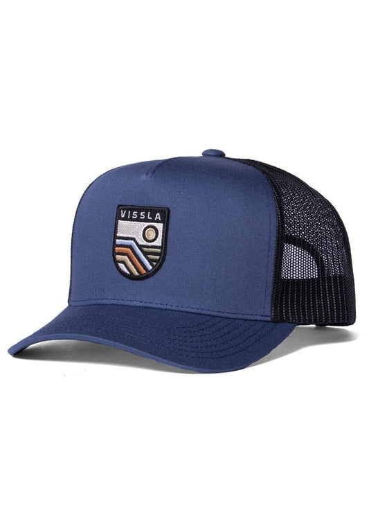 VISSLA SOLID SETS ECO TRUCKER HAT - DARK NAVAL