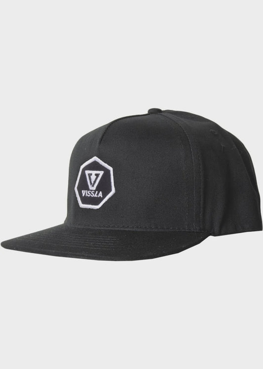 VISSLA SEPTAGON ECO CAP / HAT - BLACK