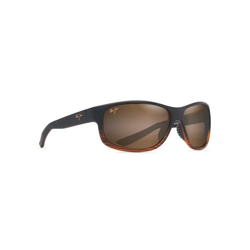 MAUI JIM HCL KAIWI CHANNEL SUNGLASSES - DARK BROWN STRIPE