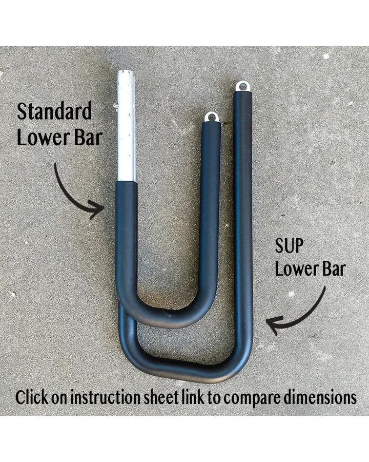 MBB BIKE RACK LOWER BAR SET - SUITS SUP BOARDS