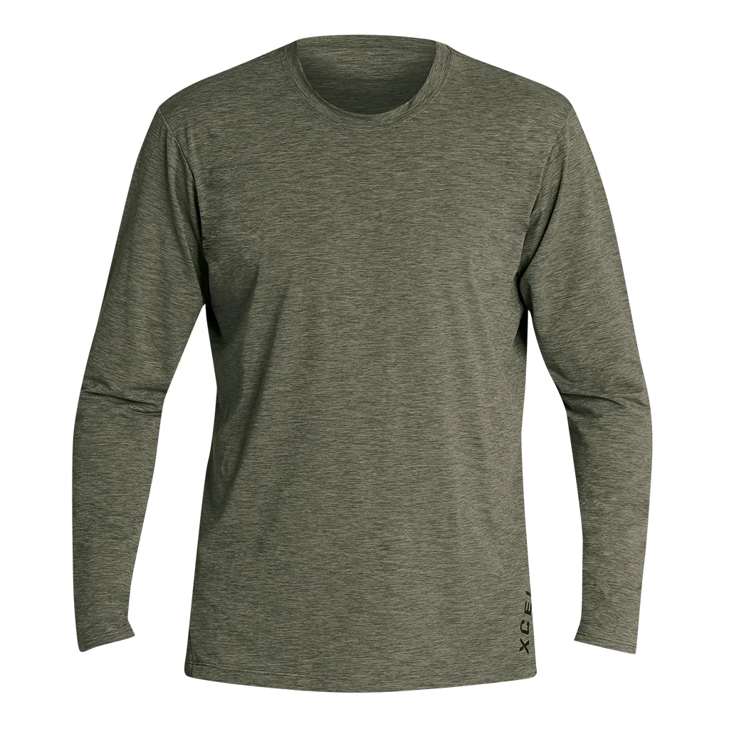 XCEL MENS VENTX SOLID L/S SURF TEE - RASH TOP