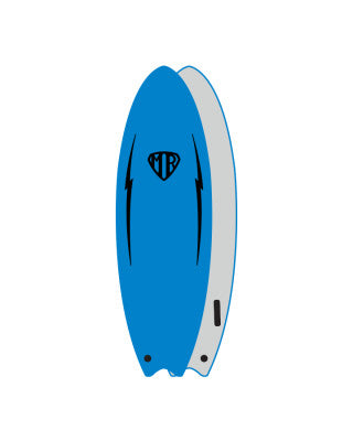 MR EZI RIDER TWIN FIN 6'0" SOFTBOARD - MIXED COLOURS