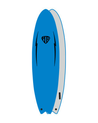 MR EZI RIDER TWIN FIN 6'6" SOFTBOARD - MIXED COLOURS