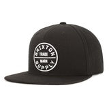 BRIXTON OATH III SNAPBACK CAP - BLACK