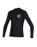 ONEILL BOYS REACTOR UV LS RASH VEST - BLACK