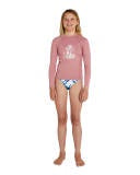 ONEILL GIRLS BASIC UV SKINS LS CREW  STRAWBERRY ICE: 3346GOA