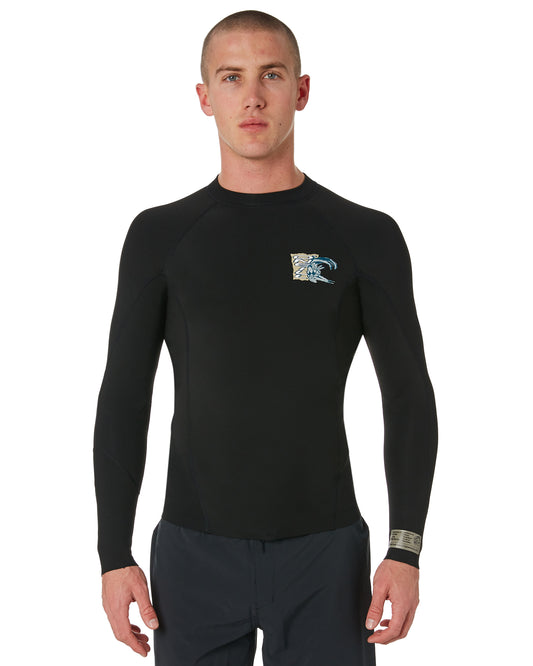 LOOK BACK - 1MM LS WETSUIT JACKET - BLACK