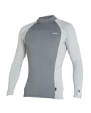 ONEILL PSYCHO UV LS RASH VEST - SMOKE/COOL GREY