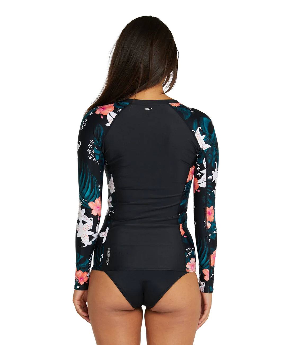 BAHIA FZ LS RASH VEST - BLACK