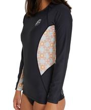 ONEILL WOMENS CRESCENT UV LONG SLEEVE RASH TOP - ALEXA