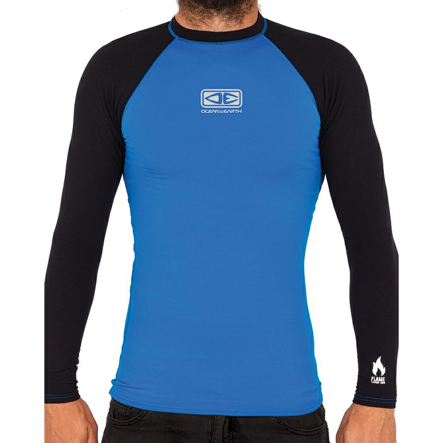 OCEAN & EARTH TODDLERS FLAME THERMAL RASHIE L/SLEEVE - Clearance No Returns