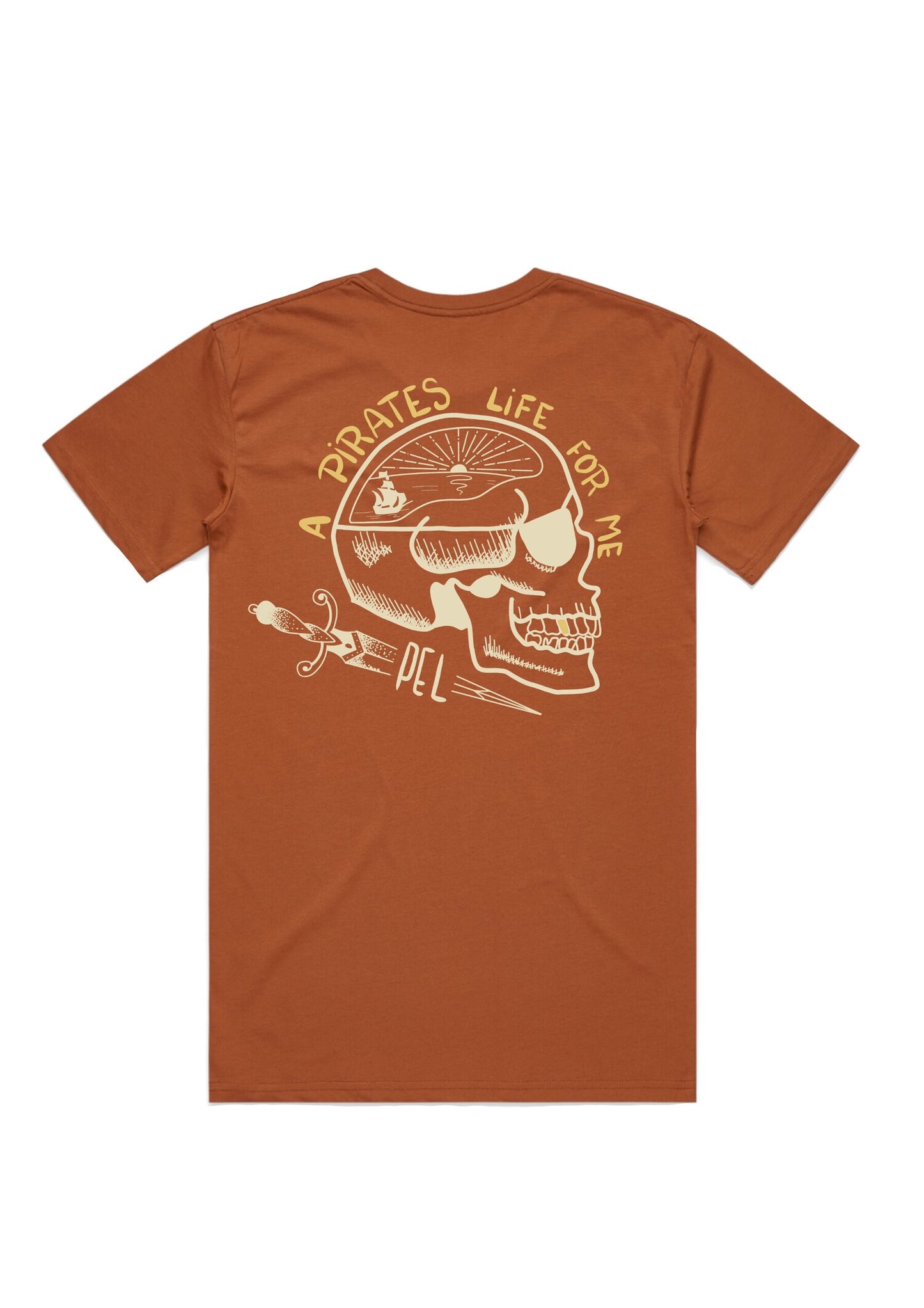 PEL APPAREL PIRATES LIFE TEE - COPPER