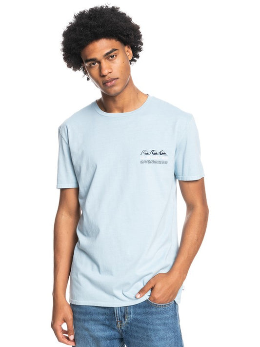 QUIKSILVER SUNSET PARADISE SS TEE - AIRY BLUE