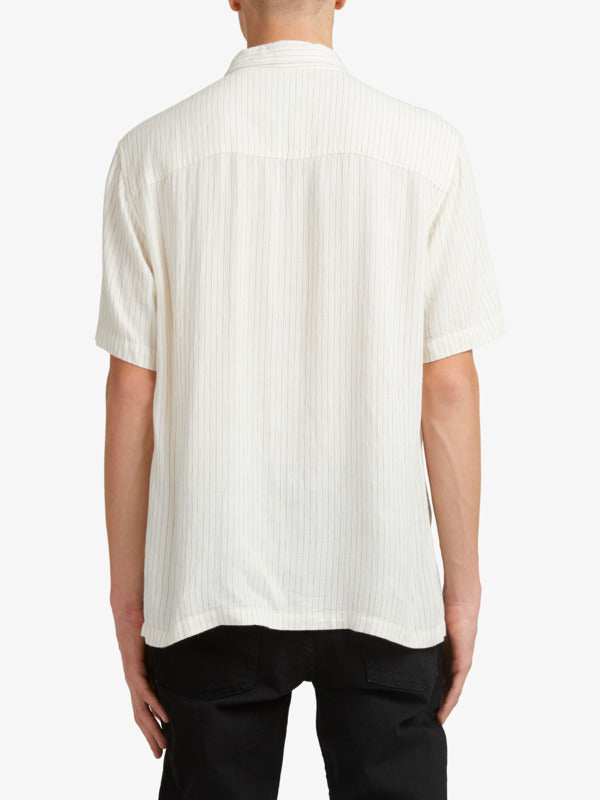 QUISKILVER LONGLINES SS SHIRT - OATMEAL - SALE