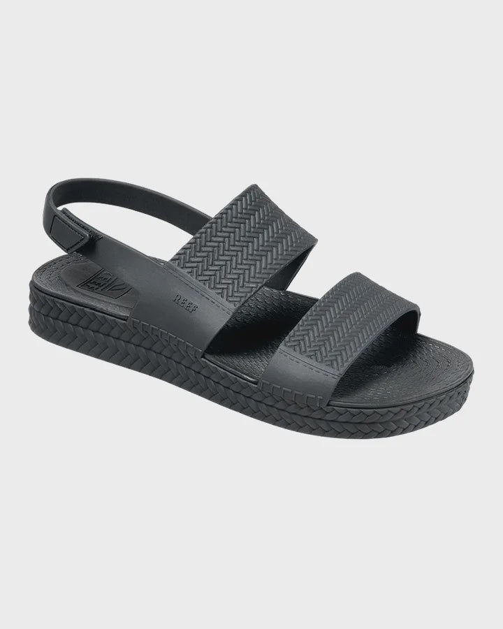 REEF WOMENS WATER VISTA SANDALS - BLACK