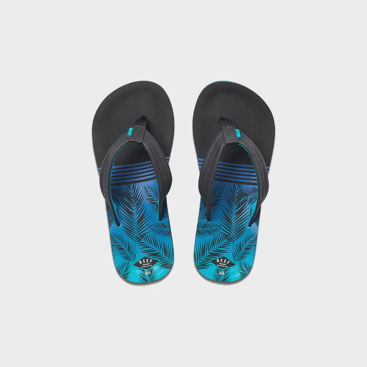 REEF KIDS AHI YOUTH THONGS - AQUA