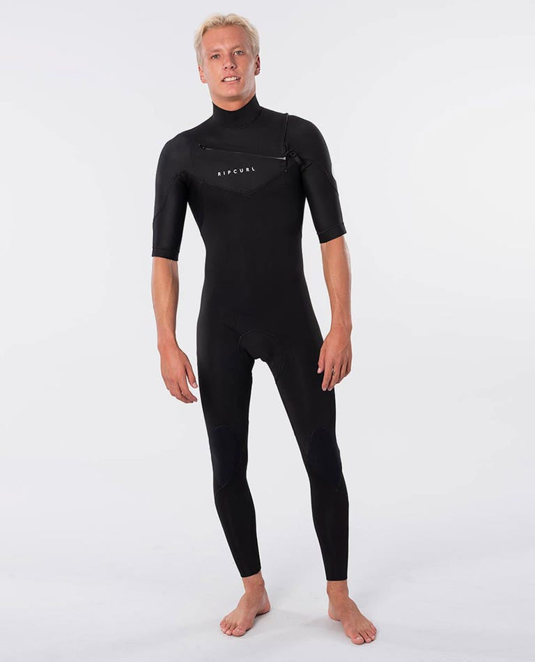 DAWN PATROL CZ SHORT ARM LONG LEG SPRINGSUIT - BLACK