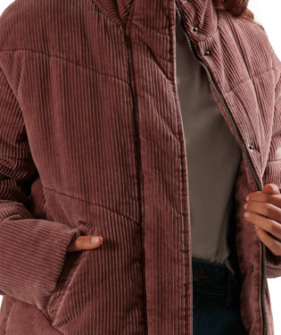 ROXY CROSS THE LINE CORDUROY JACKET - MARSALA - SALE ($169.99 TO $99)